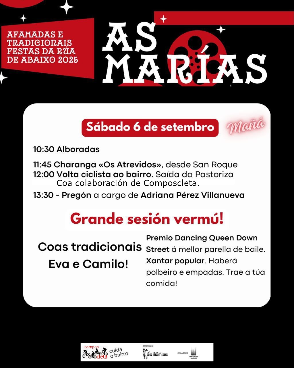 Cartaz festas ruas de abaixo