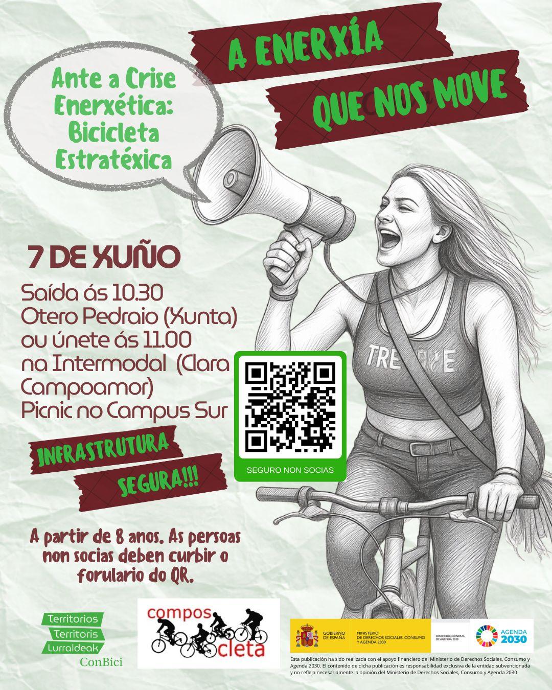 Cartaz pedalaza bicicleta estratéxica