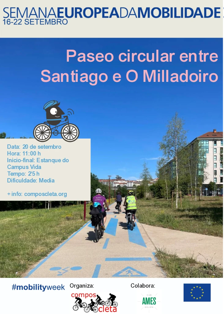Semana Europa de la Movilidad: Paseo Santiago de Compostela – O Milladoiro